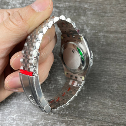Rolex Watch Plain Silver